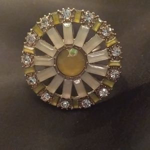 Vintage Yellow Costume Ring✨
